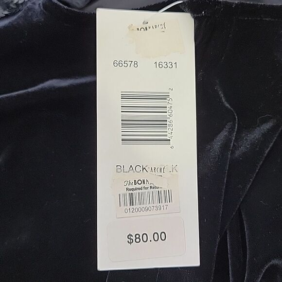 Robbie Bee. Black Velvet. Tank Dress. Size 12. NWT - Picture 8 of 9